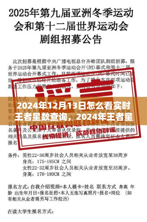 2024年王者星數(shù)實(shí)時(shí)查詢指南，從初學(xué)者到進(jìn)階用戶的查詢步驟