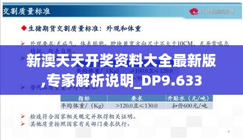新澳天天開(kāi)獎(jiǎng)資料大全最新版,專家解析說(shuō)明_DP9.633