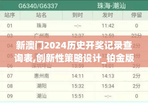 新澳門(mén)2024歷史開(kāi)獎(jiǎng)記錄查詢表,創(chuàng)新性策略設(shè)計(jì)_鉑金版1.459