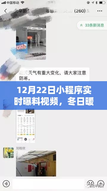 冬日暖陽下的溫馨瞬間，12月22日小程序實時曝料視頻集錦，歡樂日常曝光