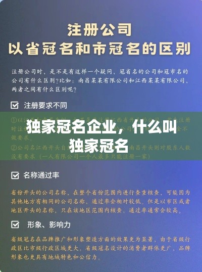 獨(dú)家冠名企業(yè)，什么叫獨(dú)家冠名 