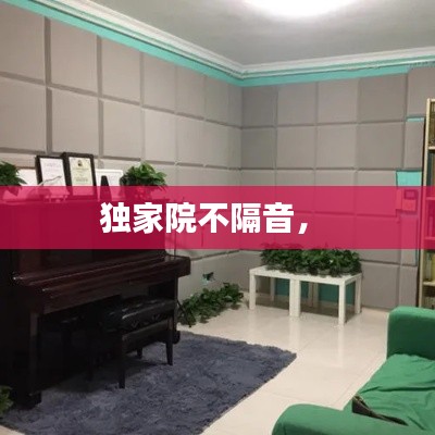 獨家院不隔音， 