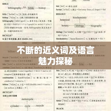 不斷的近義詞及語言魅力探秘
