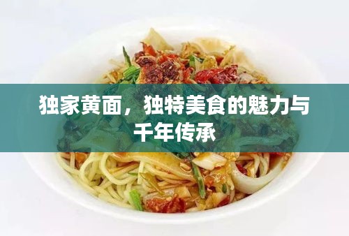 獨家黃面，獨特美食的魅力與千年傳承
