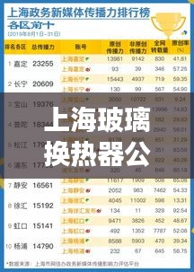 上海玻璃換熱器公司排名大揭秘！專業(yè)權(quán)威榜單出爐！