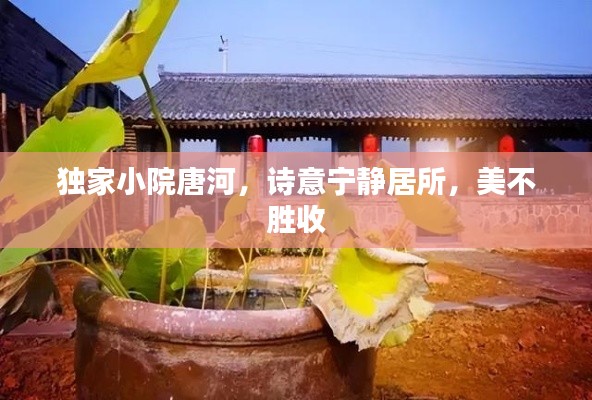 獨(dú)家小院唐河，詩意寧靜居所，美不勝收