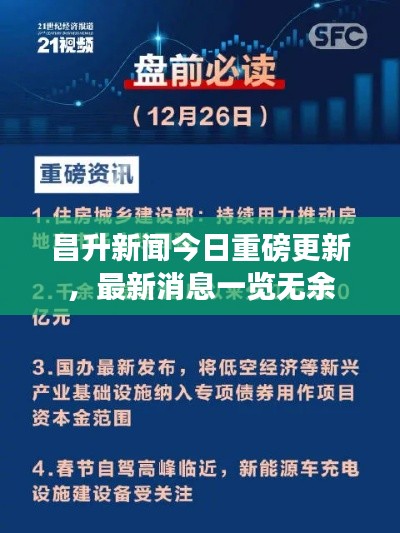 昌升新聞今日重磅更新，最新消息一覽無余