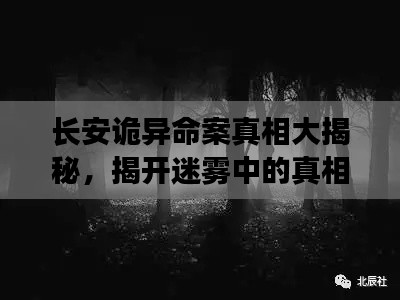 長安詭異命案真相大揭秘，揭開迷霧中的真相！