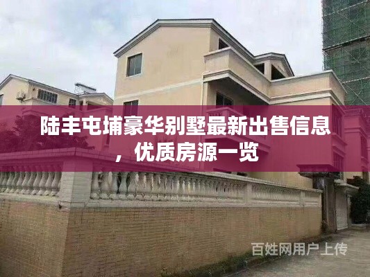 陸豐屯埔豪華別墅最新出售信息，優(yōu)質(zhì)房源一覽