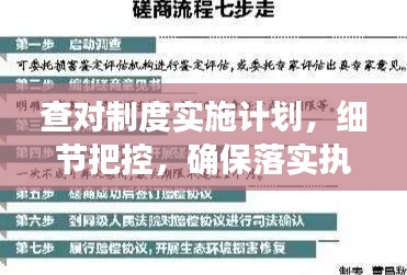 查對制度實施計劃，細節(jié)把控，確保落實執(zhí)行