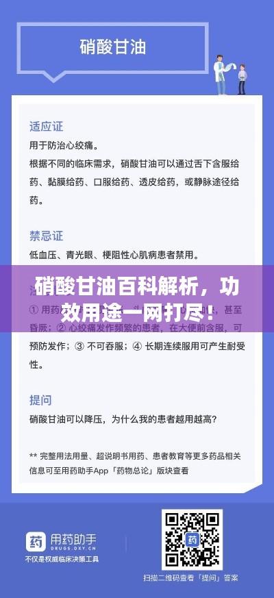 硝酸甘油百科解析，功效用途一網(wǎng)打盡！