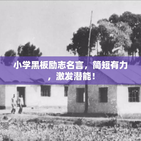 小學黑板勵志名言，簡短有力，激發(fā)潛能！