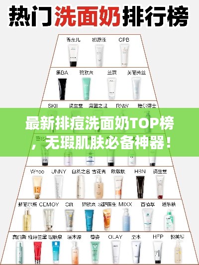 最新排痘洗面奶TOP榜，無瑕肌膚必備神器！