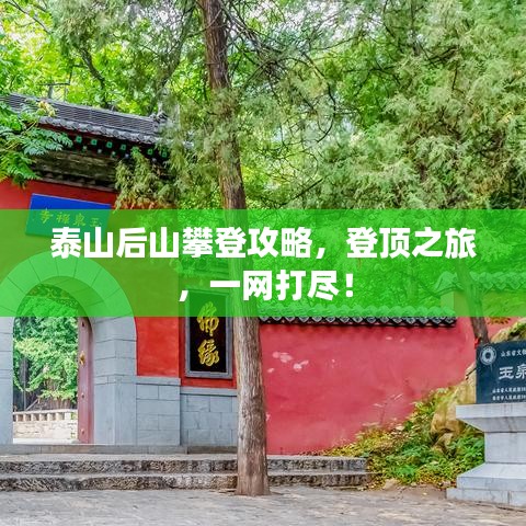 泰山后山攀登攻略，登頂之旅，一網(wǎng)打盡！