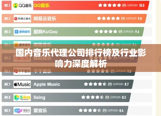 國(guó)內(nèi)音樂(lè)代理公司排行榜及行業(yè)影響力深度解析